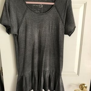Free people t shirt/ distressed/ tunic/ size small